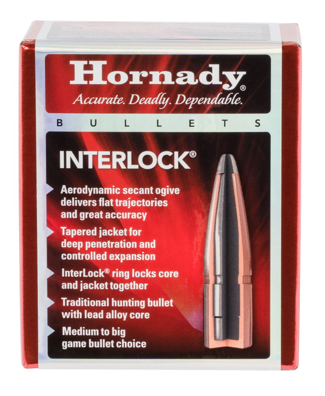 Hornady 3035 InterLock .308 150 gr Round Nose (RN) 100 Per Box