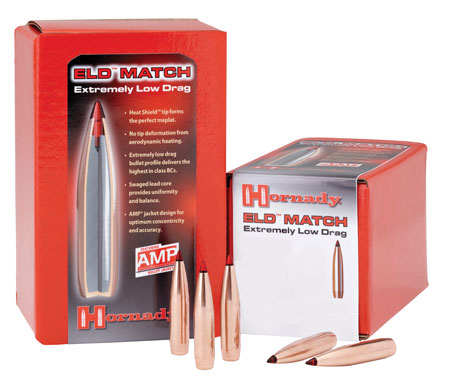 Hornady 26331 ELD Match 6.5mm .264 140 gr Extremely Low Drag-Match 100 Per Box