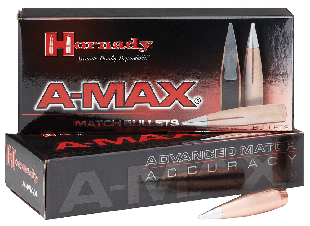 Hornady A-MAX 30 Cal .308 168 gr A-Max 100 Per Box 30502