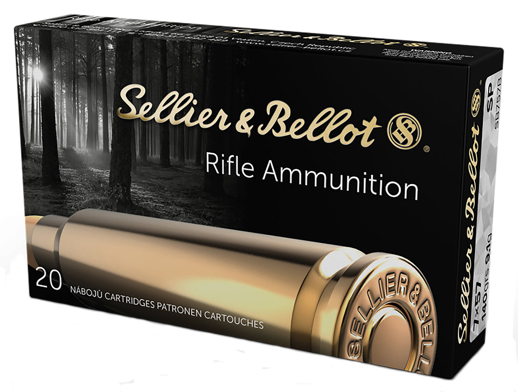 Sellier & Bellot 7x57 Mauser 140 gr Soft Point (SP) 20 Bx SB757B
