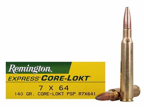 Remington Core-Lokt 7x64 140 gr 20 rd R7X641
