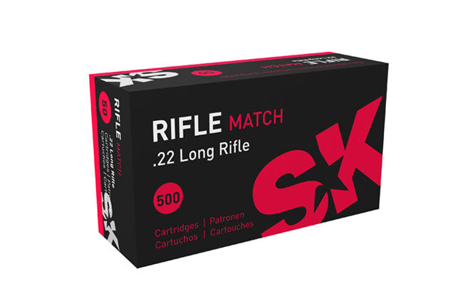 SK Rifle Match Ammunition 22 Long Rifle (500 ct)