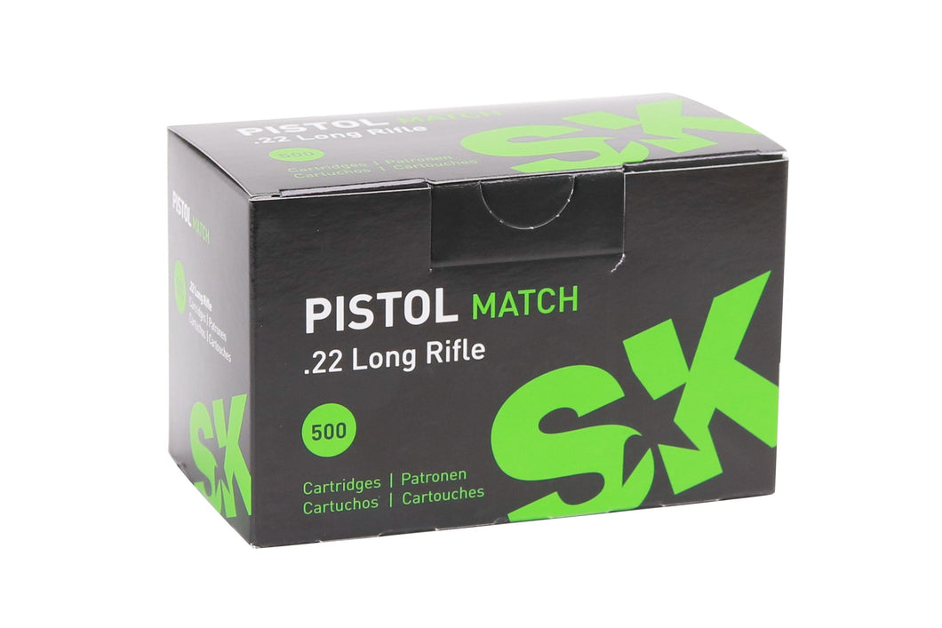 SK Pistol Match Ammunition 22 Long Rifle (500 ct)